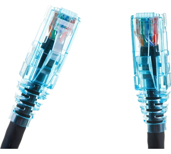 Патч-корд Hyperline PC-LPM-UTP-RJ45-RJ45-C6-0.3M-LSZH-BK U/UTP, Cat.6 (100% Fluke Component Tested), LSZH, 0.3 м, черный 230182