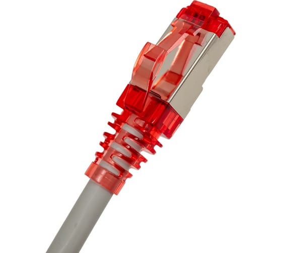 Экранированный патч-корд Hyperline PC-LPM-STP-RJ45-RJ45-C5e-0.5M-LSZH-GY F/UTP, Cat.5e (100% Fluke Component Tested), LSZH, 0.5 м, серый 42307