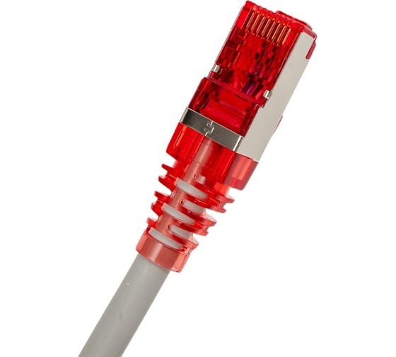 Экранированный патч-корд Hyperline PC-LPM-STP-RJ45-RJ45-C5e-0.5M-LSZH-GY F/UTP, Cat.5e (100% Fluke Component Tested), LSZH, 0.5 м, серый 42307