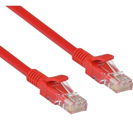 Патч-корд ExeGate UTP-RJ45-RJ45-C6-0,5M-RD, UTP, cat.6, 0,5м, красный 282023 1