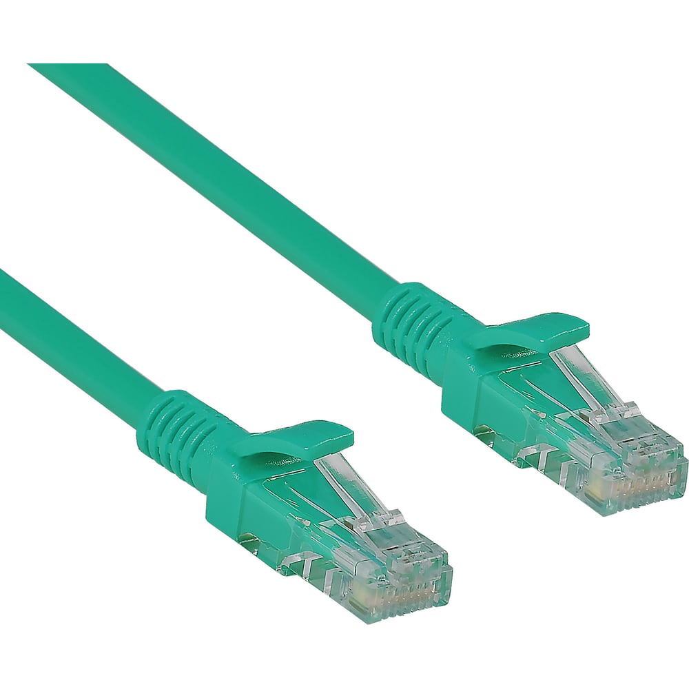 Патч-корд ExeGate UTP-RJ45-RJ45-5e-2M-GN UTP cat 5e 2м зеленый 258675 ...