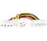 Кабель-разветвитель питания Cablexpert Molex 4pin(M)/Molex 4pin (F)+ATX 4pin, медь,15см, пакет, CC-PSU-4 3