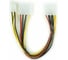 Кабель-разветвитель питания Cablexpert Molex 4pin(M)/Molex 4pin (F)+ATX 4pin, медь,15см, пакет, CC-PSU-4 2