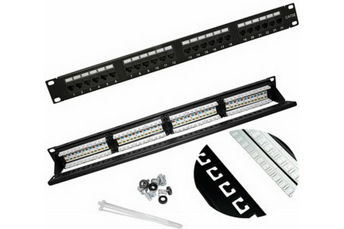 Патч-панель RUICHI RH-PPi1U24U5E 113537 - выгодная цена, отзывы ...