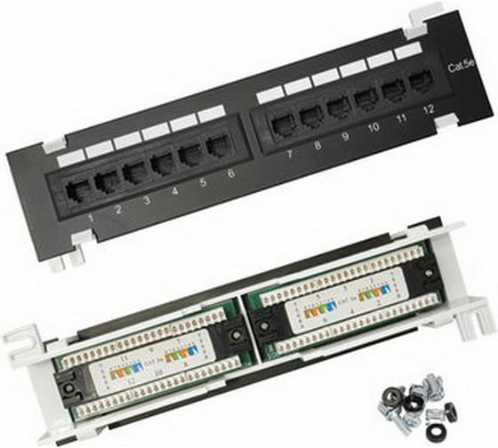 Патч-панель RUICHI RH-PPW1U12U5E 113535 1