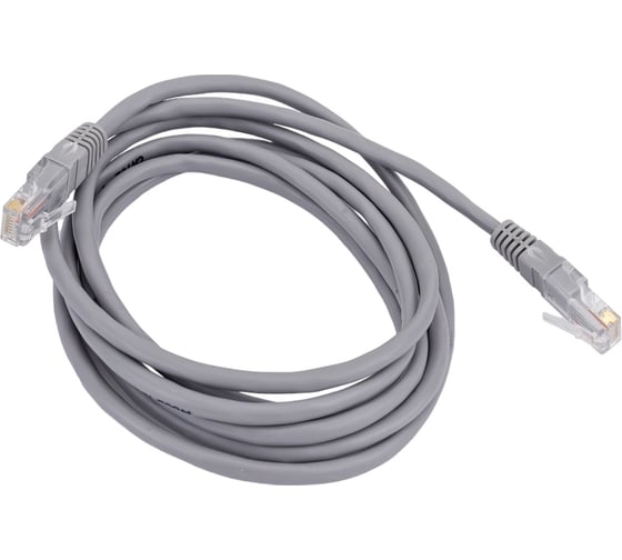 Патч-корд Pro Legend UTP категории 5E RJ-45 вилка - RJ-45 вилка, серый, 2 м. PL1221 1