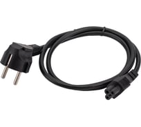 Кабель питания для ноутбуков Cablexpert 1м, Schuko- C5, 10А, пакет PC-186-ML12-1M