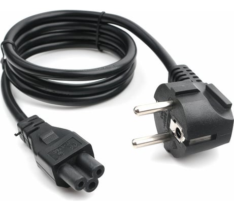 Кабель питания для ноутбуков Cablexpert 1м, Schuko- C5, 10А, пакет PC-186-ML12-1M