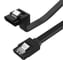 Угловой кабель SATA 5bites EXPRESS, v3.0, 6 Гбит/сек, 0.5м, черный SATA3-7PL50A-BK 1