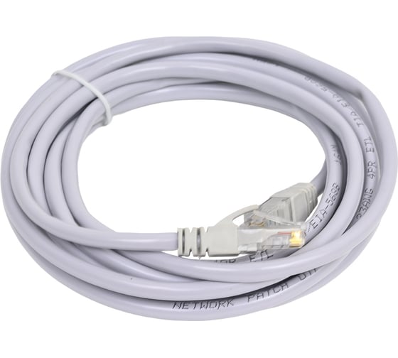 Патч-корд UTP Pro Legend категории 6E RJ-45 вилка - RJ-45 вилка, серый, 5 м. PL1195