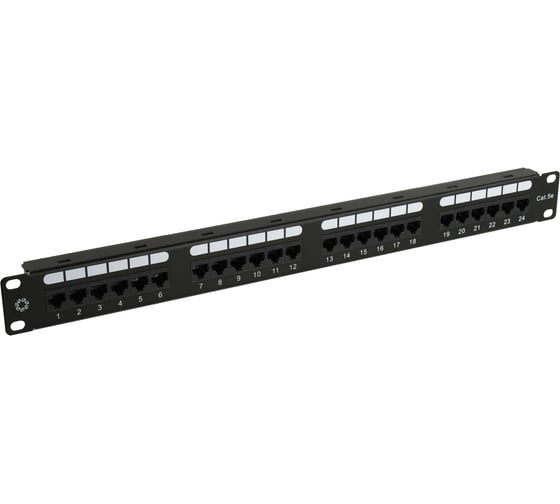 Патч-панель 5bites UTP 19, 5e категории, 24 порта 1U разъемы KRONE тип 110 DUAL IDC PPU55-03