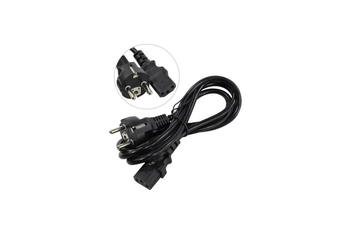 Кабель питания ExeGate Special PC-1 8S Евровилка Schuko- С13 3х0.5 CCA ...