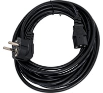 Кабель питания ExeGate Special PC-5S Евровилка угловая Schuko- С13 3х0.5 CCA черный 5м 281002