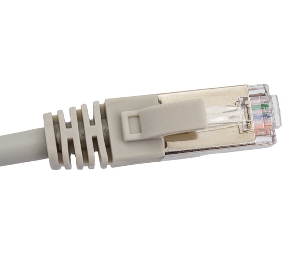 Патч-корд ЭРА PC10F F/UTP категория 5e, длина 10 метров, экранированный, серый, Cu, Б0051349