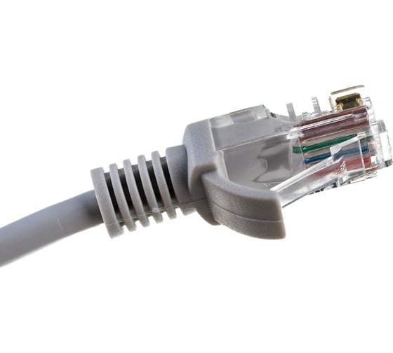 Патч-корд ЭРА Simple PC-1.5U-A U/UTP категория 5e, длина 1,5 метра, неэкранирован, серый, Б0051371