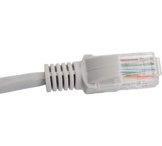 Патч-корд ЭРА Simple PC-15U-A U/UTP категория 5e, длина 15 метров, неэкранирован, серый, Б0051377