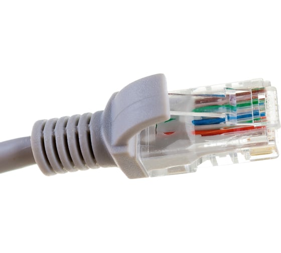 Патч-корд ЭРА Simple PC-1U-A U/UTP категория 5e, длина 1 метр, неэкранированный, серый, Б0051370