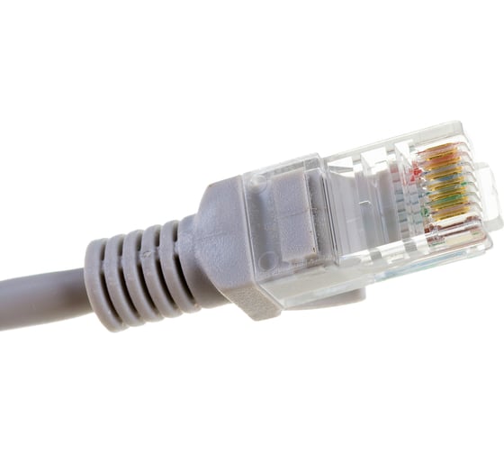 Патч-корд ЭРА Simple PC-1U-A U/UTP категория 5e, длина 1 метр, неэкранированный, серый, Б0051370