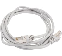 Патч-корд ЭРА Simple PC-2F-A F/UTP категория 5e, длина 2 метра, экранированный, серый, Б0051382