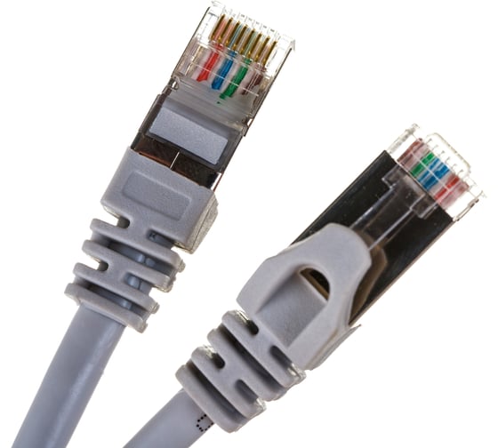 Патч-корд ЭРА Simple PC-3F-A F/UTP категория 5e, длина 3 метра, экранированный, серый, Б0051383