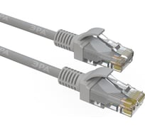 Патч-корд ЭРА Simple PC-5U-A U/UTP категория 5e, длина 5 метров, неэкранированный, серый, Б0051374