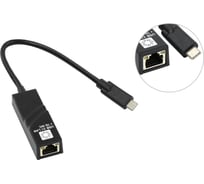 Сетевая карта USB3.1 TYPE-C, RJ45 5bites 1гигабит, 10см UA3C-45-07BK