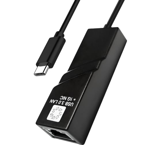 Сетевая карта USB3.1 TYPE-C, RJ45 5bites 1гигабит, 10см UA3C-45-07BK 1