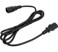 Шнур ПВС-АП Power Cube C13C14-250-10-1,8 черн 1,8 м C13-C14 3x0.75 10А с заземлением RPC-189BLPRO1.8