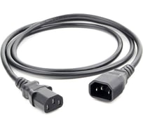 Шнур ПВС-АП Power Cube C13C14-250-10-1,8 черн 1,8 м C13-C14 3x0.75 10А с заземлением RPC-189BLPRO1.8