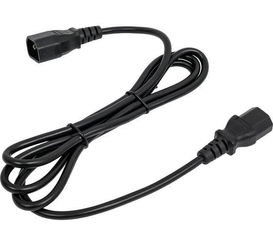 Шнур ПВС-АП Power Cube C13C14-250-10-1,8 черн 1,8 м C13-C14 3x0.75 10А с заземлением RPC-189BLPRO1.8