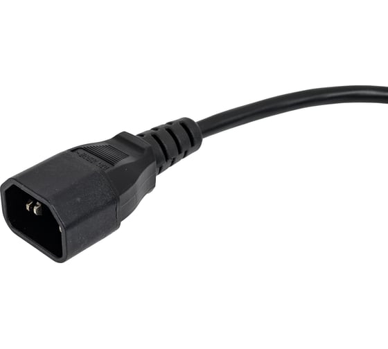 Шнур ПВС-АП Power Cube C13C14-250-10-1,8 черн 1,8 м C13-C14 3x0.75 10А с заземлением RPC-189BLPRO1.8