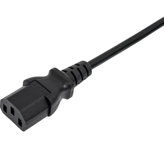 Шнур ПВС-АП Power Cube C13C14-250-10-1,8 черн 1,8 м C13-C14 3x0.75 10А с заземлением RPC-189BLPRO1.8