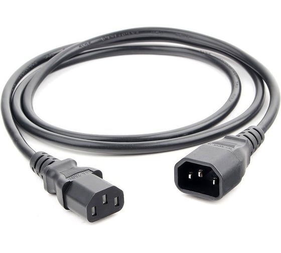 Шнур ПВС-АП Power Cube C13C14-250-10-1,8 черн 1,8 м C13-C14 3x0.75 10А с заземлением RPC-189BLPRO1.8