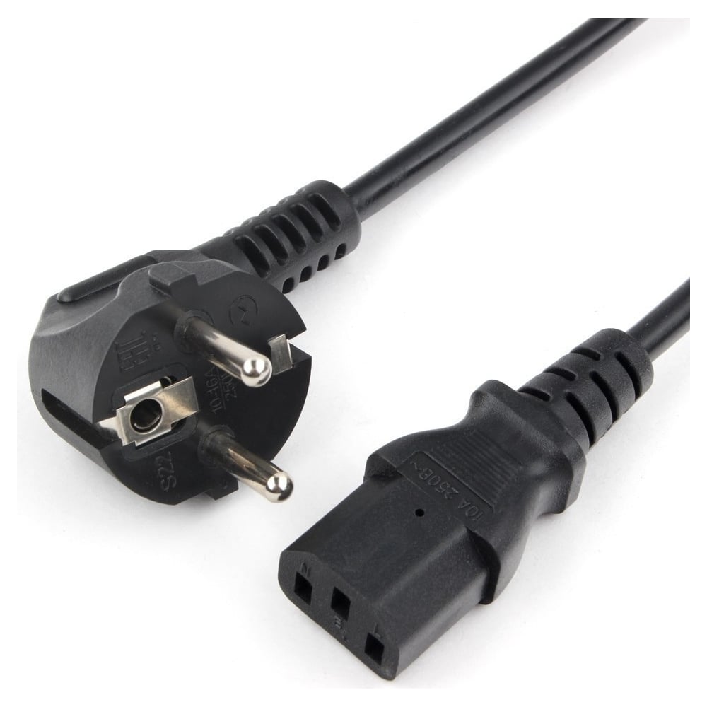 Шнур ПВС-АП Power Cube S22C13-250-10-5 черн 1,8м C13 3x1.00 10А, с ...