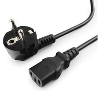 Шнур ПВС-АП Power Cube S22C13-250-10-1,8 черный 1,8м C13 3x0.75 10А с заземлением RPC-186BLPRO1.8