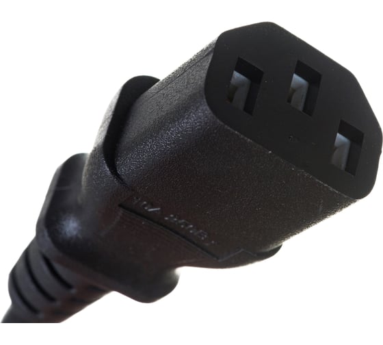 Шнур ПВС-АП Power Cube S22C13-250-10-1,8 черный 1,8м C13 3x0.75 10А с заземлением RPC-186BLPRO1.8
