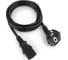 Шнур ПВС-АП Power Cube S22C13-250-10-1,8 черный 1,8м C13 3x0.75 10А с заземлением RPC-186BLPRO1.8 2