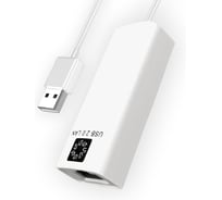 Сетевая карта USB2.0 RJ45 5bites 100мегабит, белый, 10см UA2-45-02WH