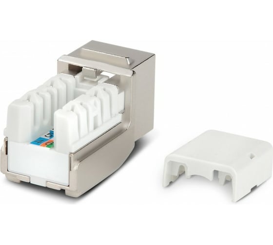Вставка Keystone Jack RJ-45(8P8C) категория 6A Hyperline, экранированная, 110 IDC, белая, 46629