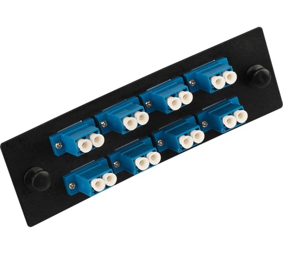Адаптерная панель для кроссов LANMASTER LAN-FOBM с 8 дуплекс. адапт. LC/OM2 LAN-APM-8x2LC/OM2 1