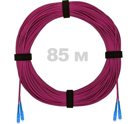 Патч-корд оптический ENGINOVA SC/UPC-SC/UPC MM (OM4) 2mm duplex LSZH, 85 м ENG-PC2.0-DX-2SCU-OM4-85m-LSZH-MG 1