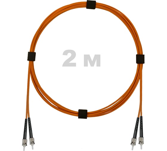 Патч-корд оптический ENGINOVA ST/PC-ST/PC MM (OM2) 2mm duplex LSZH, 2 м ENG-PC2.0-DX-2ST-OM2-2m-LSZH-OR 1