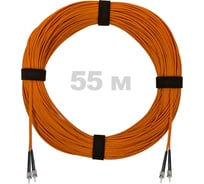 Патч-корд оптический ENGINOVA ST/PC-ST/PC MM (OM2) 2mm duplex LSZH, 55 м ENG-PC2.0-DX-2ST-OM2-55m-LSZH-OR