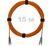 Патч-корд оптический ENGINOVA ST/PC-ST/PC MM (OM2) 2mm duplex LSZH, 15 м ENG-PC2.0-DX-2ST-OM2-15m-LSZH-OR