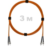 Патч-корд оптический ENGINOVA ST/PC-ST/PC MM (OM2) 3mm duplex LSZH, 3 м ENG-PC-DX-2ST-OM2-3m-LSZH-OR
