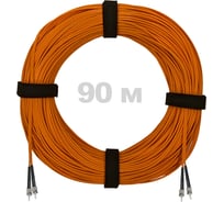 Патч-корд оптический ENGINOVA ST/PC-ST/PC MM (OM2) 3mm duplex LSZH, 90 м ENG-PC-DX-2ST-OM2-90m-LSZH-OR