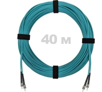 Патч-корд оптический ENGINOVA ST/PC-ST/PC MM (OM3) 2mm duplex LSZH, 40 м ENG-PC2.0-DX-2ST-OM3-40m-LSZH-AQ