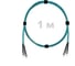 Патч-корд оптический ENGINOVA ST/PC-ST/PC MM (OM3) 3mm duplex LSZH, 1 м ENG-PC-DX-2ST-OM3-1m-LSZH-AQ 1