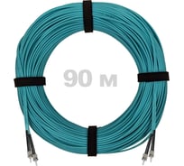 Патч-корд оптический ENGINOVA ST/PC-ST/PC MM (OM3) 3mm duplex LSZH, 90 м ENG-PC-DX-2ST-OM3-90m-LSZH-AQ