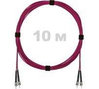 Патч-корд оптический ENGINOVA ST/PC-ST/PC MM (OM4) 2mm duplex LSZH, 10 м ENG-PC2.0-DX-2ST-OM4-10m-LSZH-MG